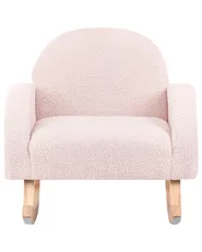 Sedia a dondolo per bambini HUG Bouclé Rosa pastello_989329