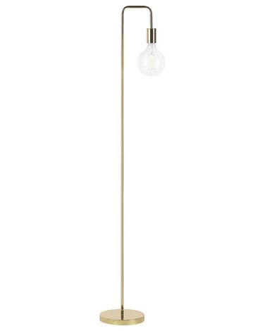 Stehlampe Metall goldfarben 140 cm rund SAVENA