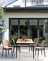 Conjunto de 4 sillas de jardín PLOSE Beige