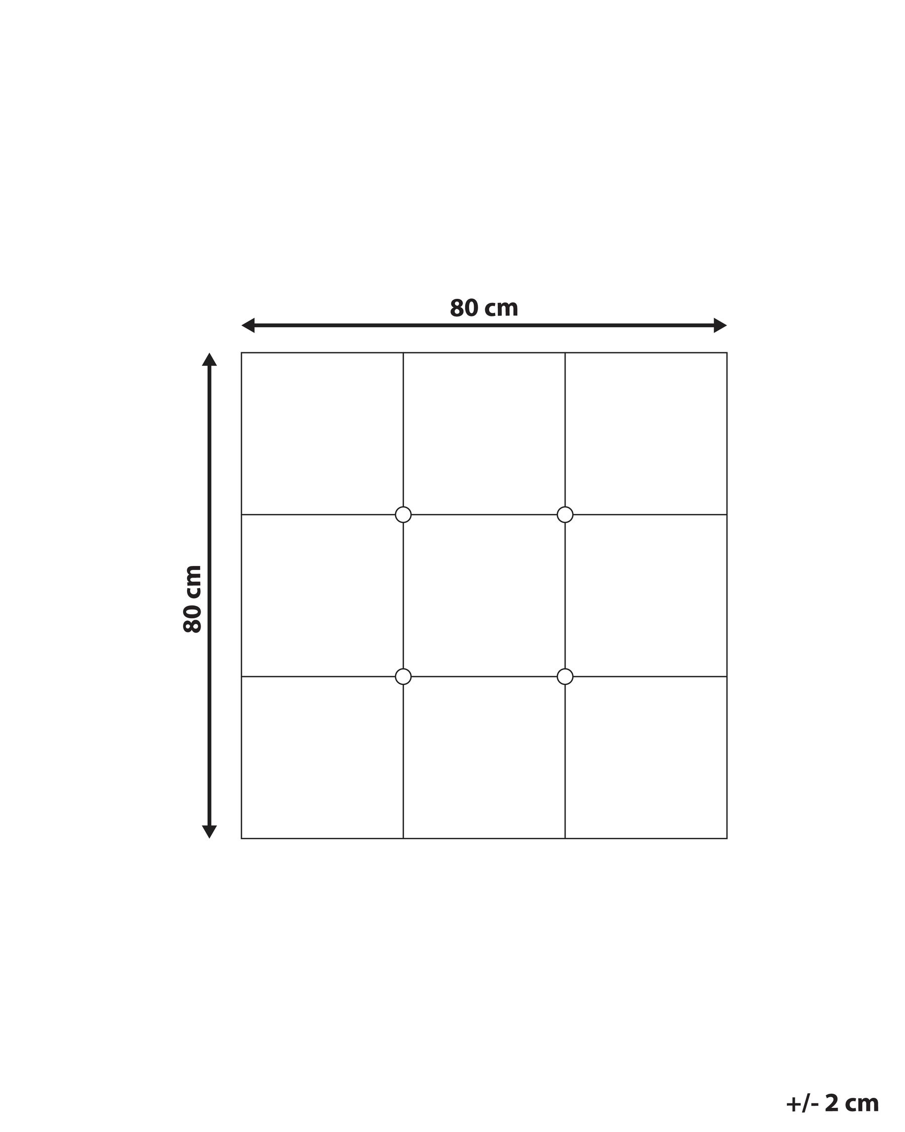 Lustro ścienne RIMONT 80 cm 80 cm Szkło Czarny_1099629