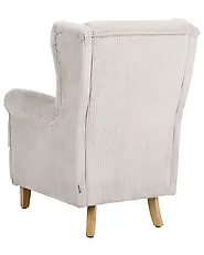 Wingback Chair ABSON Corduroy Light Beige_1186225