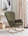 Rocking Chair ANASET Boucle Dark Green