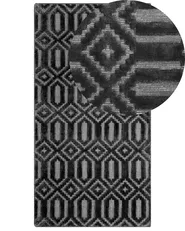 Dywan ADATEPE Ciemnoszary 80 x 150 cm Wiskoza_750691