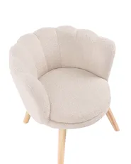 Poltrona per Bambini HALBY Bouclé Beige chiaro_989144