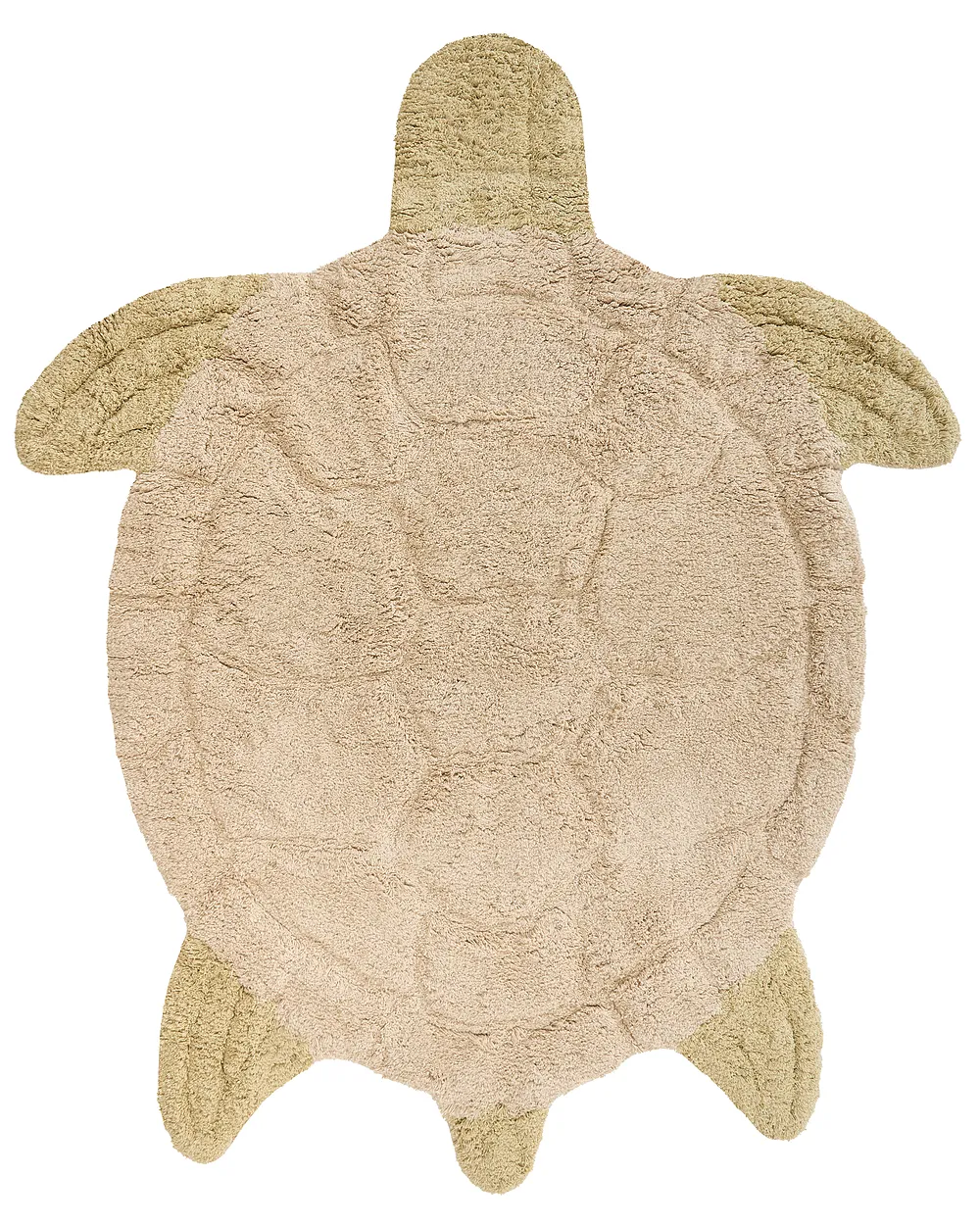 Kinderteppich TORTIE  Beige 110 x 130 cm Baumwolle
