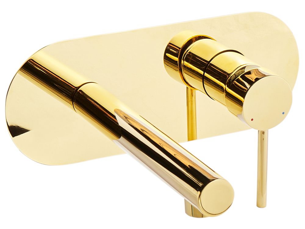 Wandgemonteerde mengkraan CLAVIJO Messing Goud