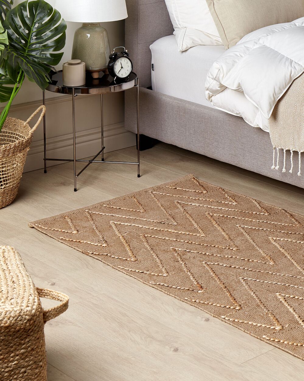 Tappeto DADAY Beige 80 x 150 cm Iuta