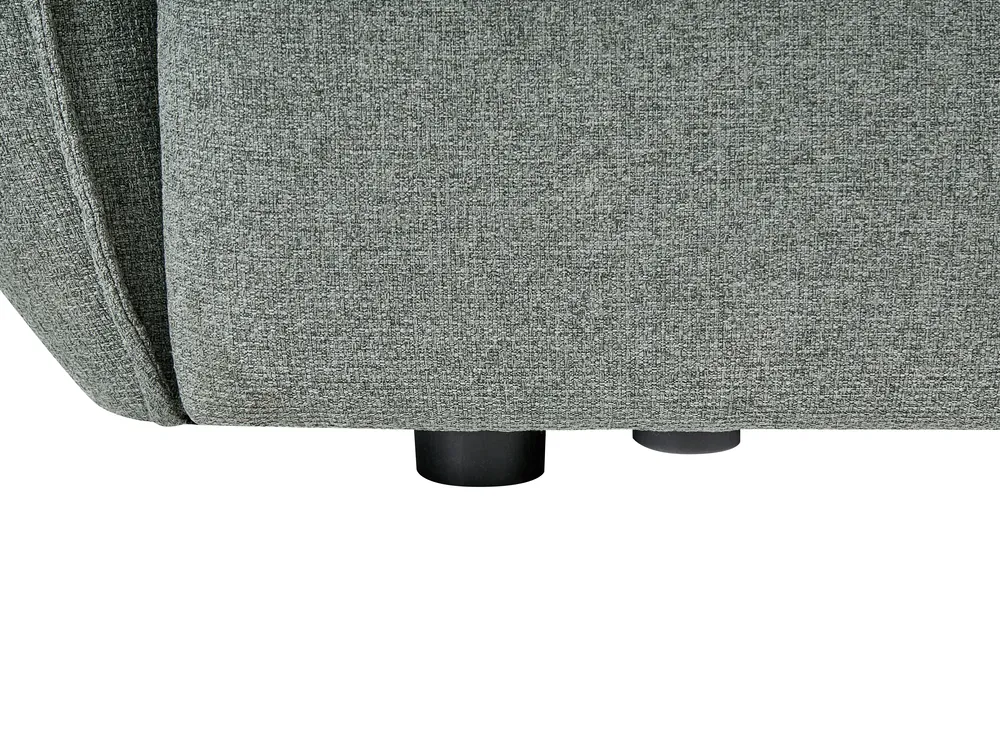 Modular Corner Sofa 5 Seater MESNALI Fabric Green Left Hand_1046687
