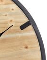 Nástenné hodiny ø 60 cm svetlé drevo CABORCA_848442