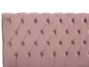 Bett mit Lattenrost Samtstoff AVALLON 160 x 200 cm Rosa_694440
