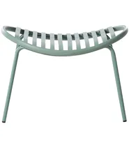 Set of 2 Garden Chairs CASPERIA with Footstool Green_1032358