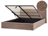 Ottoman Bed ORBEY Boucle Brown 180 x 200 cm (EU Super King)