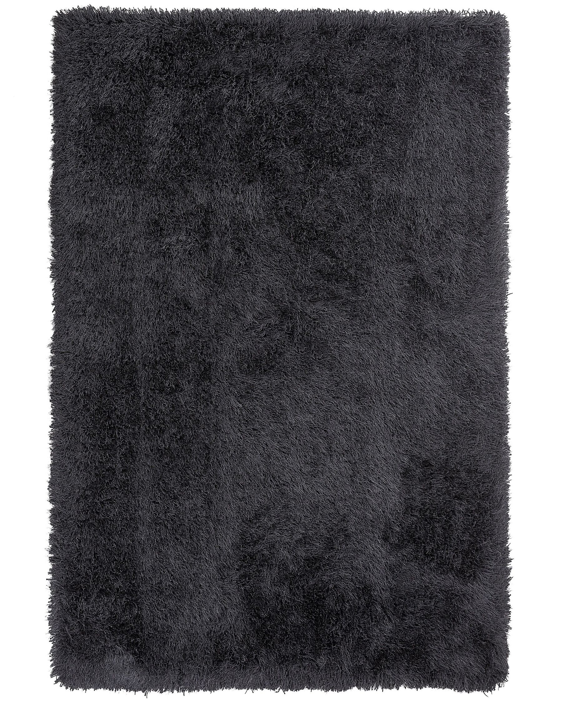 Teppich schwarz 140 x 200 cm Shaggy CIDE_746835