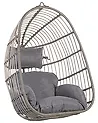 Hanging Chair CASOLI PE Rattan Grey