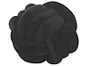 Throw Cushion MALNI 30 x 30 cm Velvet Black Solid
