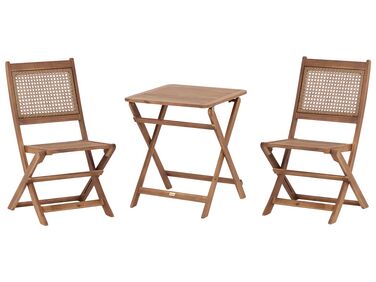 Certified Acacia Wood Bistro Set PARAGGI