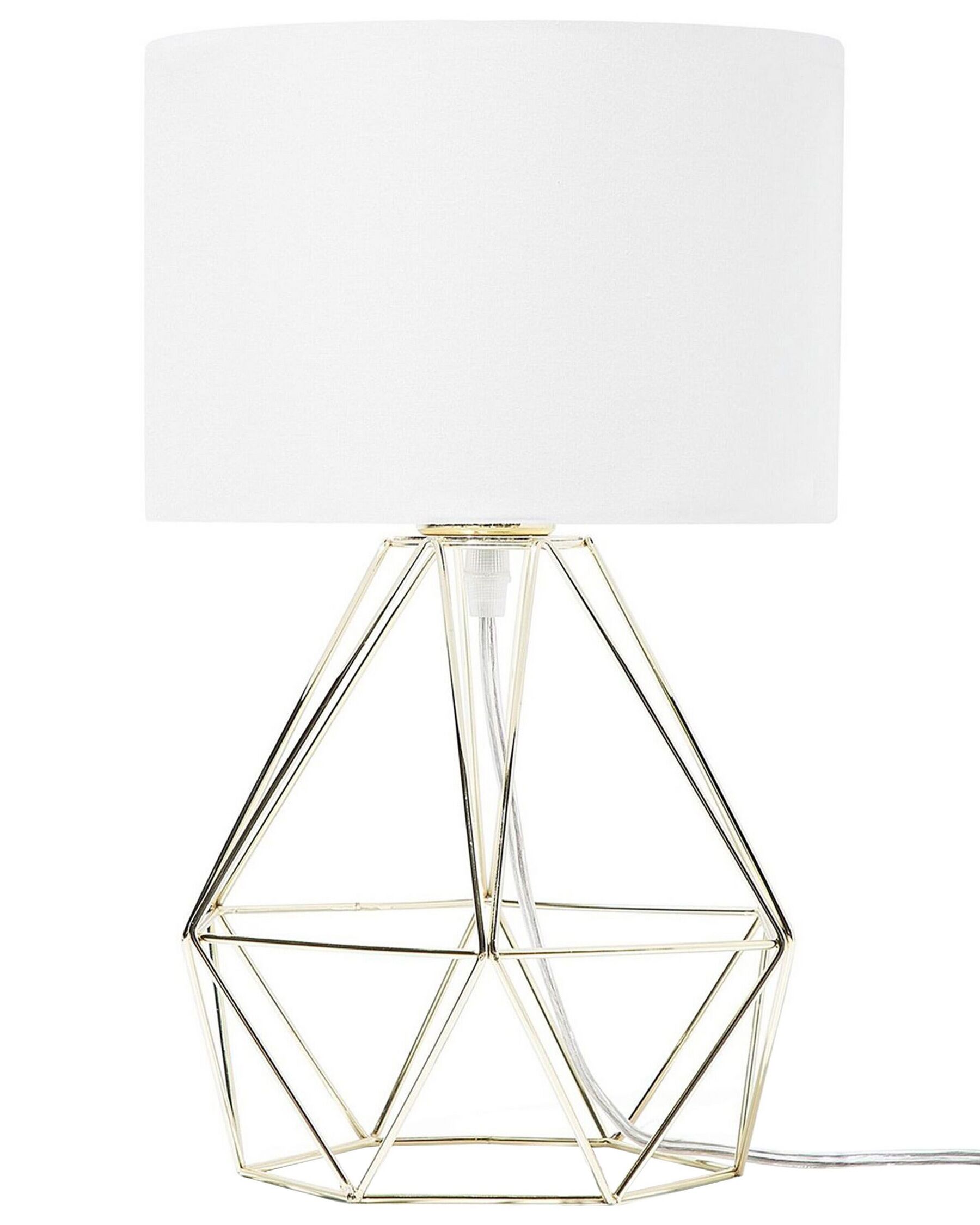 Lámpara de mesa blanco/dorado MARONI_705079