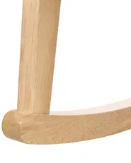 Poltrona a dondolo KJEVIK Legno Marrone chiaro/Beige chiaro_1070511