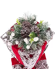 Decoración de Navidad LED HUMPPILA 87 cm Regalos de Navidad Blanco_1177966