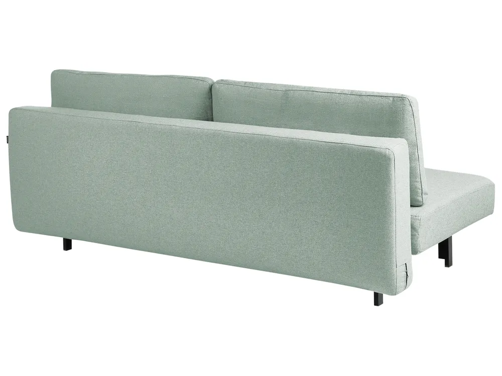 Sofa Bed 3 Seater ROYKKA Fabric Light Green_1071576