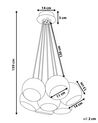 Taklampe sølv OLZA_758203