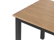 Garden Dining Table MESSINA 100 cm 52 cm Black_932071