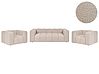 Set da salotto 5 posti ANTOLA Bouclé Beige