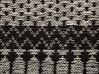 Kožený koberec 140 x 200 cm čierna/béžová SOKUN_757875