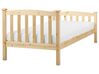 Łóżko drewniane 90 x 200 cm jasne GIVERNY_918160