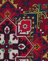 Teppich rot 80 x 240 cm orientalisches Muster Kurzflor COLACHEL_831671