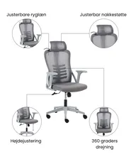 Kontorstol ERGONOX Grå_1071051