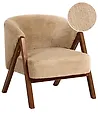 Armchair SKEI Faux Fur Beige