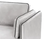 Corner Sofa 3 Seater ALTAN Velvet Light Grey Left Hand_878526