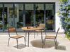 Table de jardin 103 x 106 cm en bois d'acacia clair VARENNA_933418