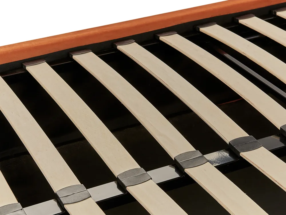 Ottoman Bed VION Velvet Orange 160 x 200 cm (EU King Size)_826790