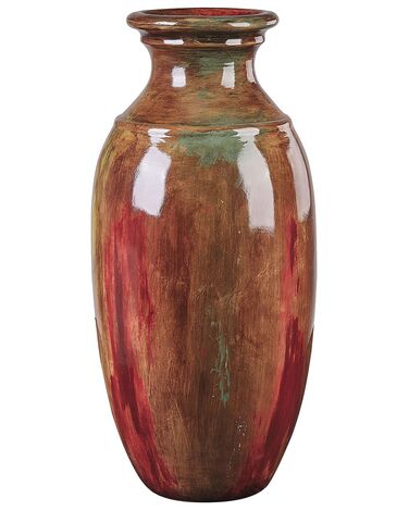Dekorativní váza terakota 65 cm hnědá HIMERA