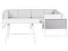 Left Hand 6 Seater Garden Sofa Set Off-White CASTELLA/FRATTE_932047