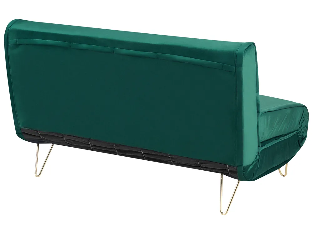 Living Room Set 3 Seater VESTFOLD Velvet Dark Green_937990