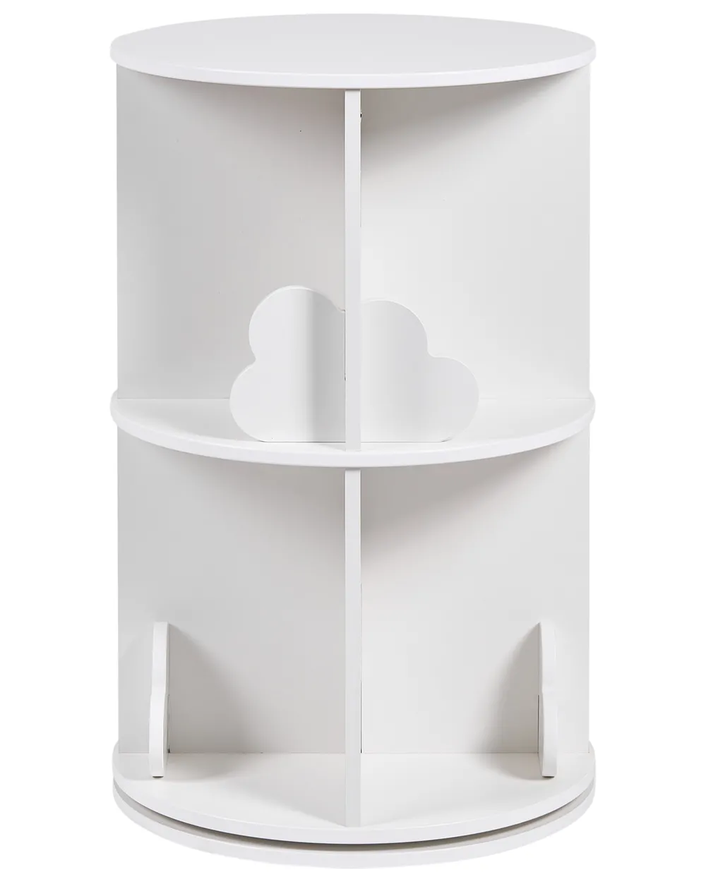 Rotating Bookshelf PENOLA 65 cm White_1088078