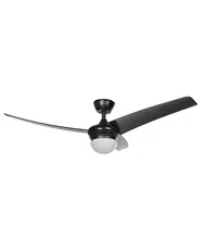 Ventilatore a soffitto con luce JIBOA con telecomando Nero_870954