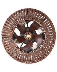 Plafondventilator met verlichting ESTERO met afstandsbediening Bruin_1125565