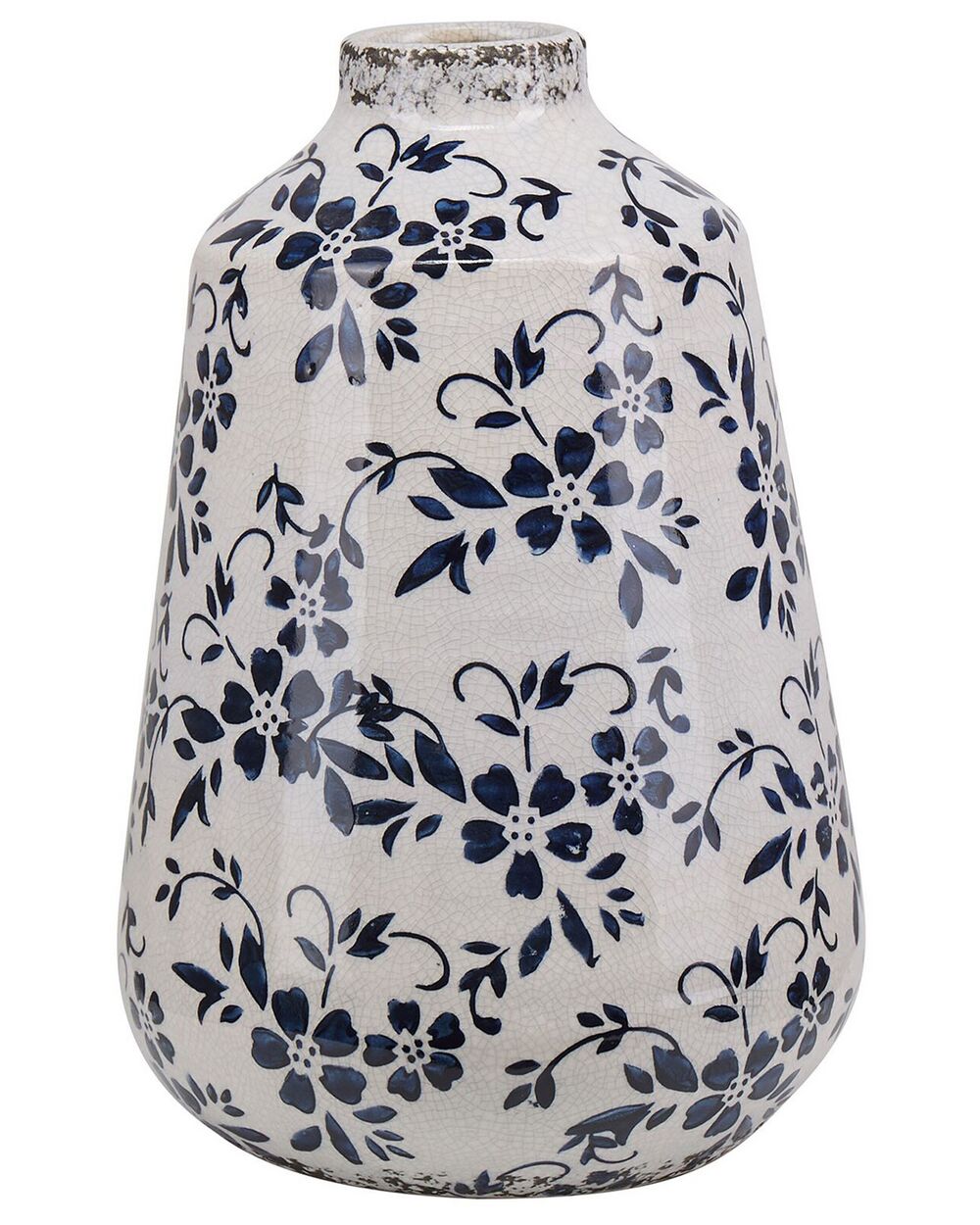 Blomstervase MARONEIA 25 cm Stentøj Hvid