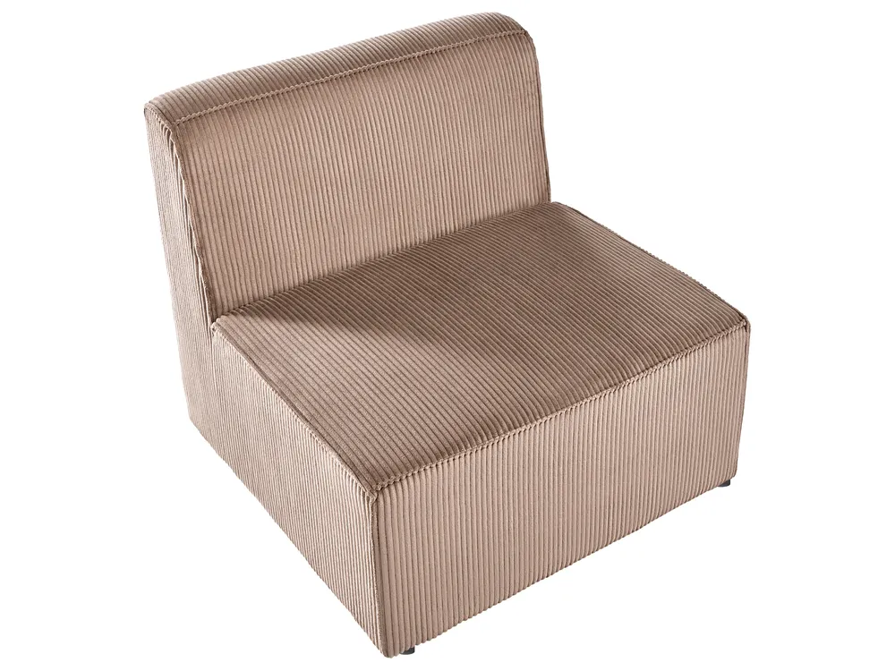 Modular Sofa 3 Seater LEMVIG Corduroy Dark Beige_1053284