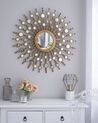 Metal Sunburst Wall Mirror ø 70 cm Gold BLOIS_904029