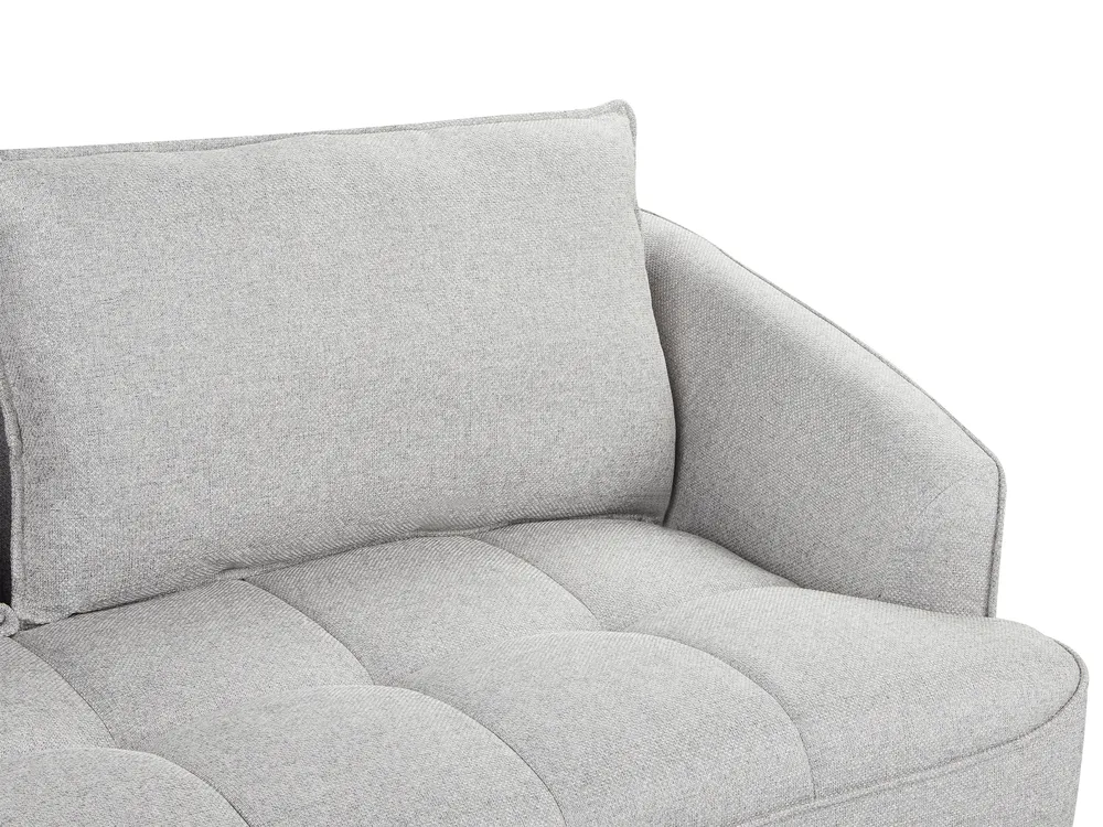 Living Room Set 5 Seater HOBRO Fabric Light Grey_949688