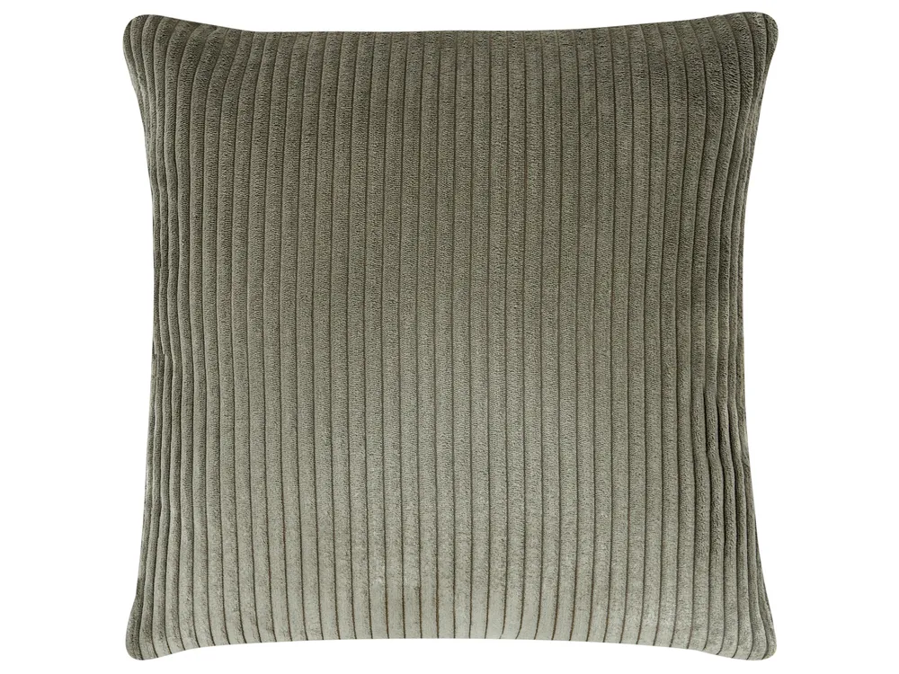 Corner Sofa 4 Seater LUNGO with Ottoman Corduroy Green Right Hand_962334