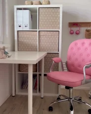 Sedia da scrivania PRINCESS Pelle sintetica Rosa_998453