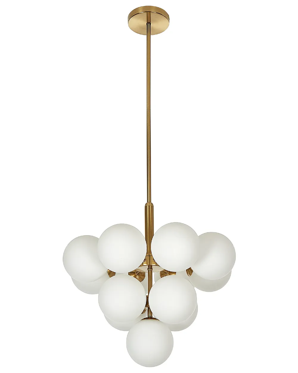 Lampada a sospensione Barek 11545, ottone brunito, metallo, 34 cm