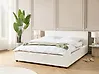 Bed Boucle MIRANDE 160 x 200 cm (EU King Size) Off-White