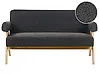 Sofa 2 Seater TAMRE Boucle Black/ Light Brown